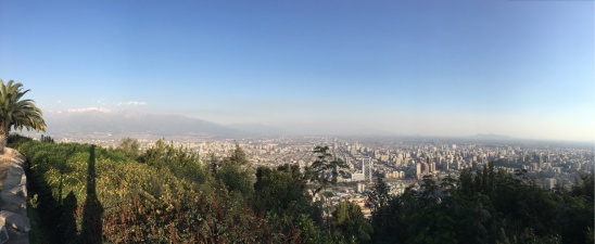 A trip to Santiago and a climb up San Cristobal for a smoggy viewing